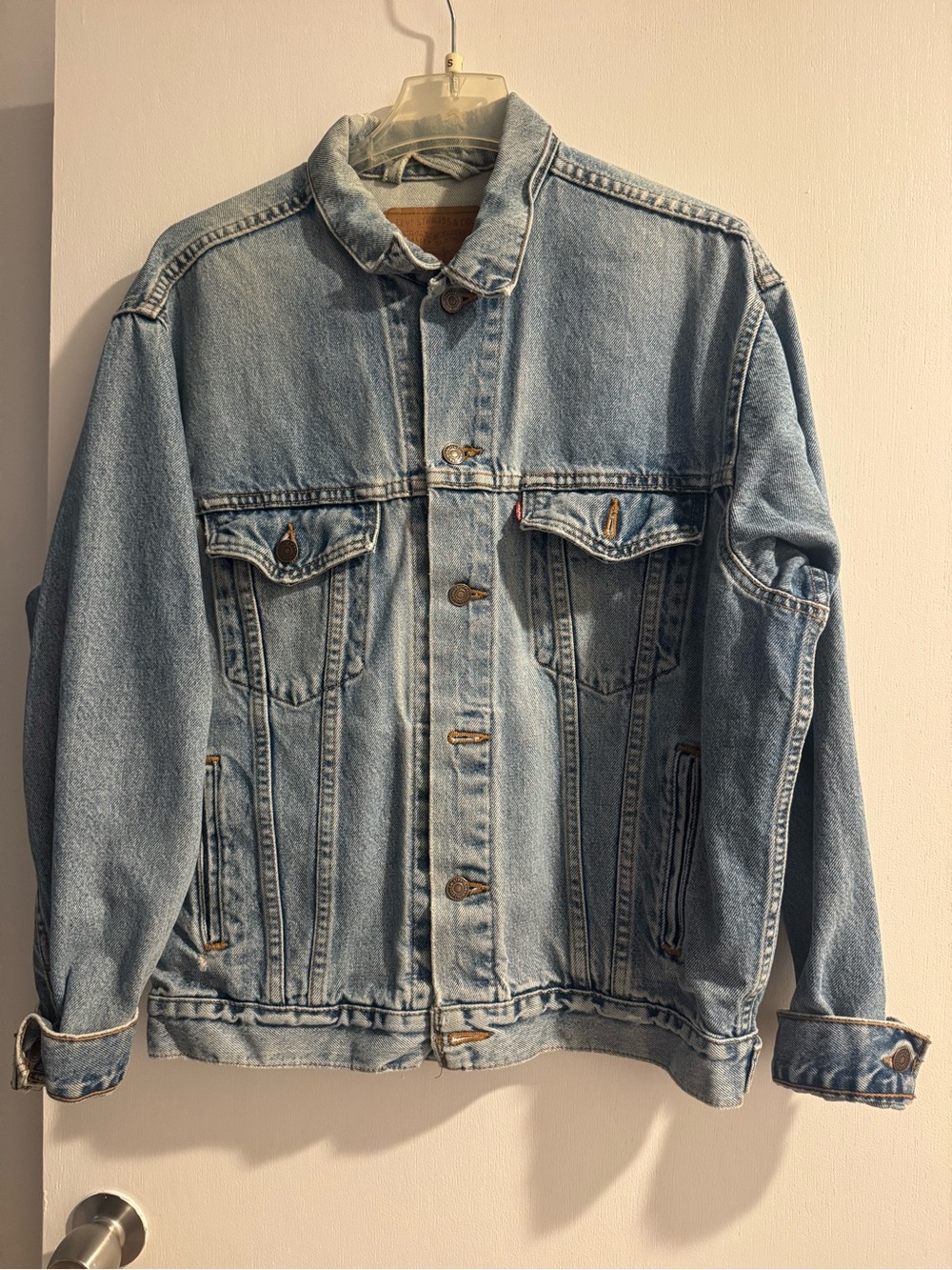 Levi Strauss Vintage Light Blue Denim Jacket Size Medium 705070389